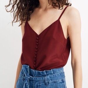 Madewell silk button down cami 8